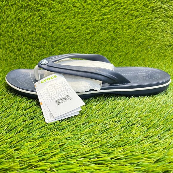 Crocs Crocband Mens Size 13 Blue Beach Walking Outdoor Flip Flops Thong Sandals main image 9